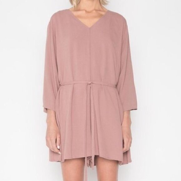 OAK + Fort | 1396 Romper Mauve Size Small - Picture 2 of 8